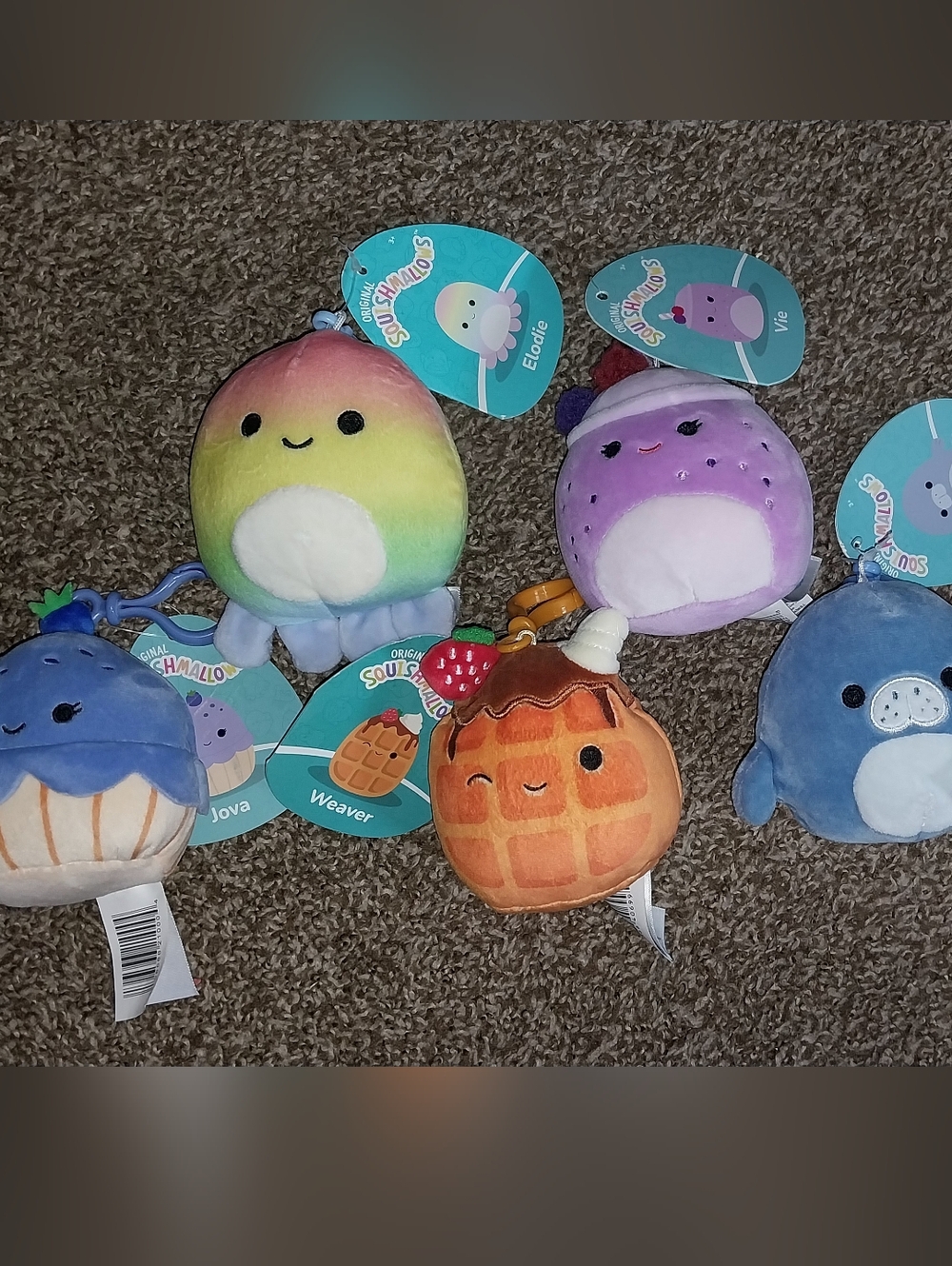 Squishmallows Mini Plush Keychain Set